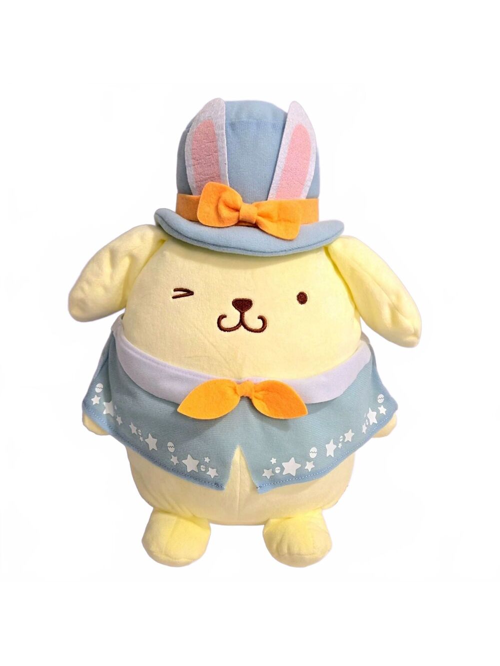 Sanrio Pompompurin Blue Easter Bunny BIG Plush FuRyu 14in 2021 NWT